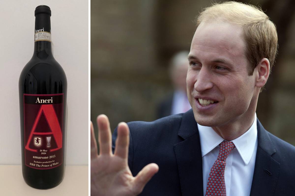 Regalo dell'Aston Villa al principe William